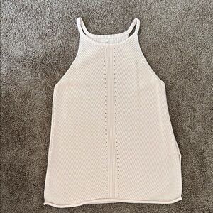 Elegant Cream Sleeveless Top